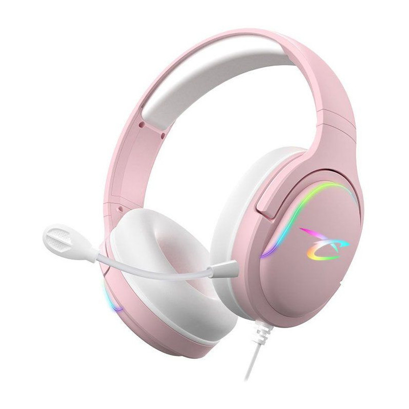 Casque gaming - SUBSONIC - Spectra LED Rose - Haut-parleurs 50 mm - LE