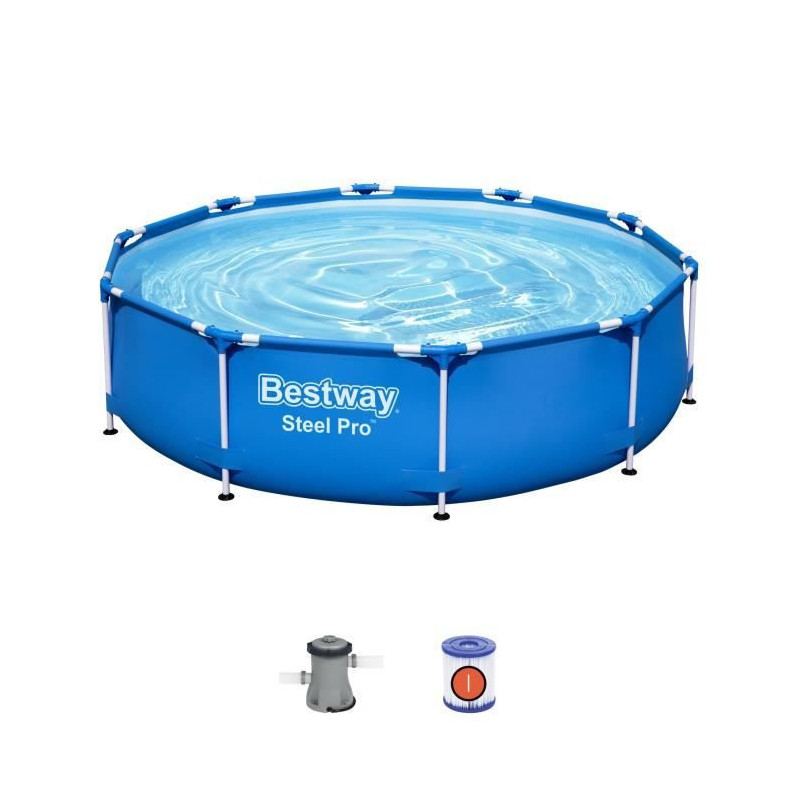 Kit Piscine hors sol tubulaire BESTWAY - Steel Pro™ - 305 x 76 cm -