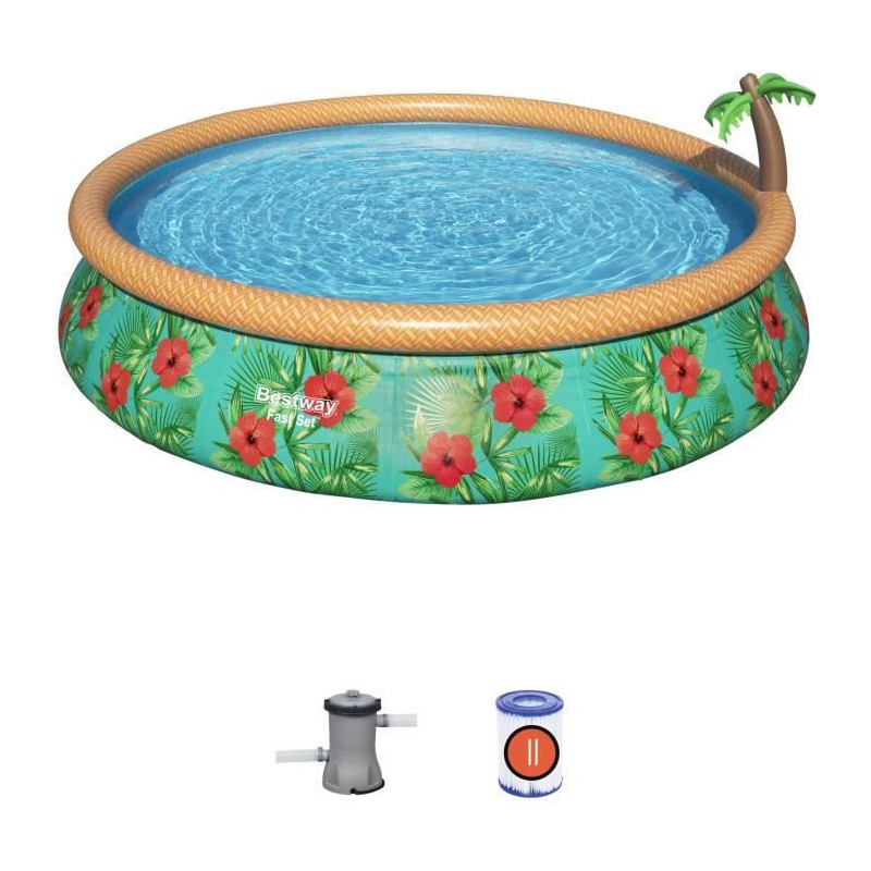 Kit Piscine hors sol autoportante BESTWAY - Fast Set - 457 x 84 cm - R