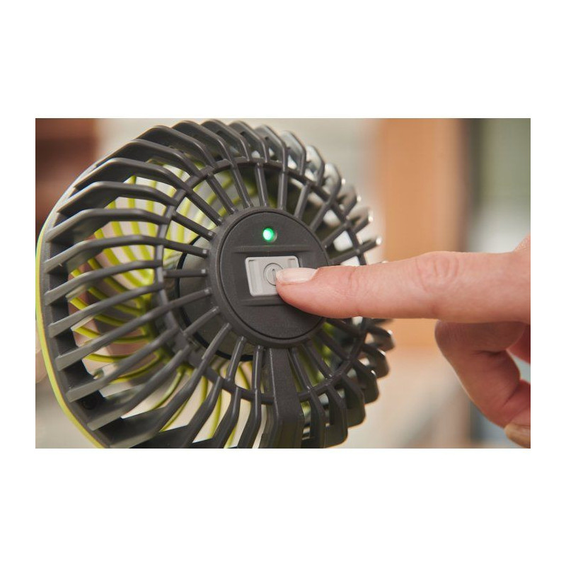 RYOBI Ventilateur a pince 4V USB Lithium orientable - sans batterie ni