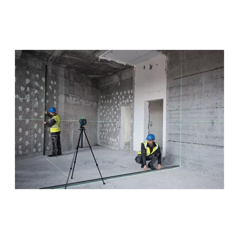 Laser lignes 3 plans GLL 80-33 G Professional + 4 piles 1.5 V LR6 AA -