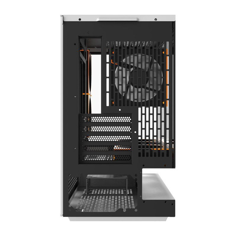 Boîtier PC - DARKFLASH - FLOATRON F1 - Blanc/Noir - Cube - Format M-A