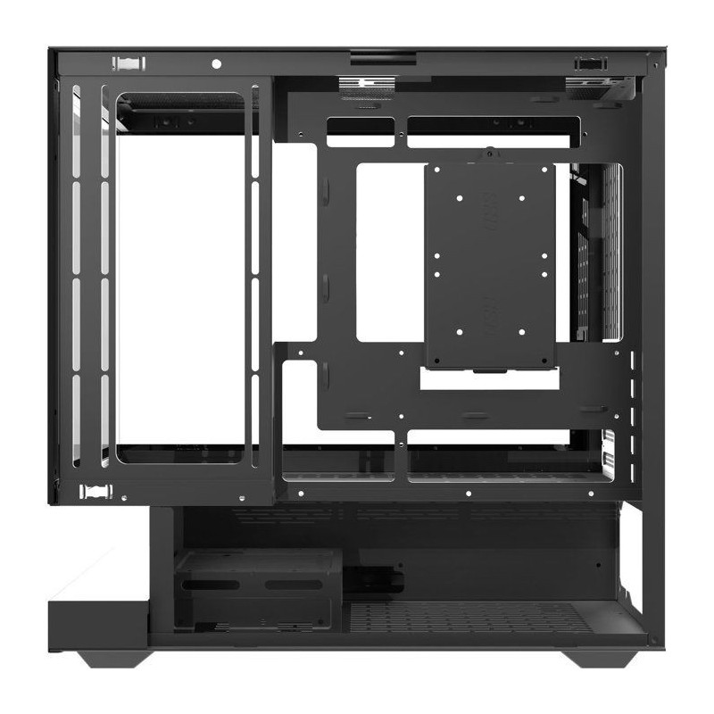 Boîtier PC - DARKFLASH - FLOATRON F1 - Blanc/Noir - Cube - Format M-A
