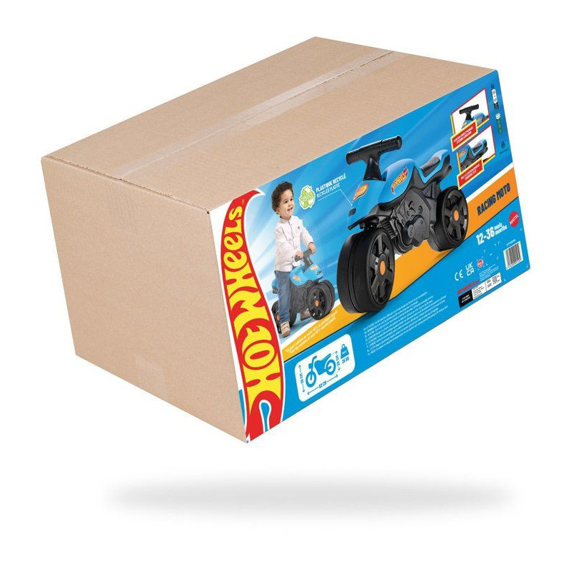 Draisienne - Larges roues - FALK - Moto Racing Hot Wheels - Plastique
