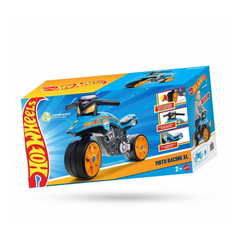 Draisienne - Roues silencieuses - FALK - Moto Hot Wheels - Plastique r