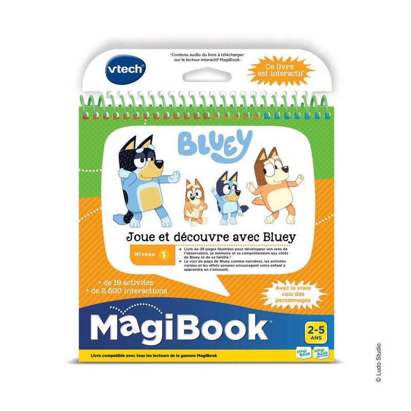 VTECH - MAGIBOOK - JOUE ET DECOUVRE AVEC BLUEY - Multicolore