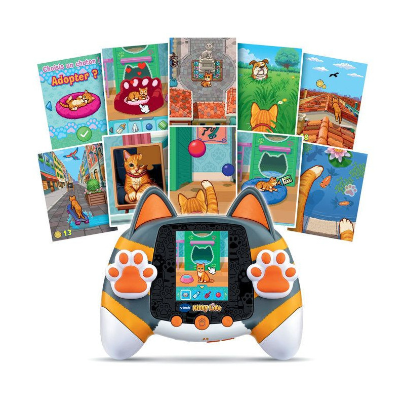VTECH - KITTY LIFE GRIS/ORANGE - Multicolore