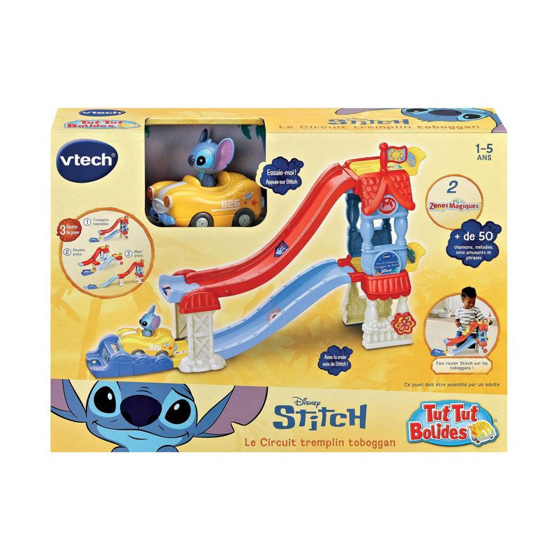 VTECH - TUT TUT BOLIDES STITCH - CIRCUIT TREMPLIN TOBOGGAN - Multicolo