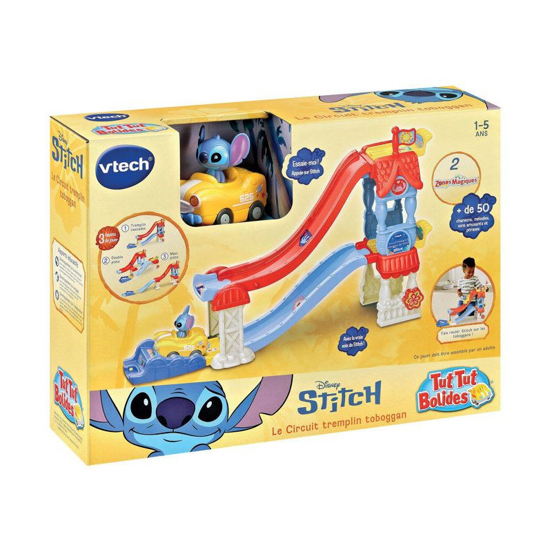 VTECH - TUT TUT BOLIDES STITCH - CIRCUIT TREMPLIN TOBOGGAN - Multicolo