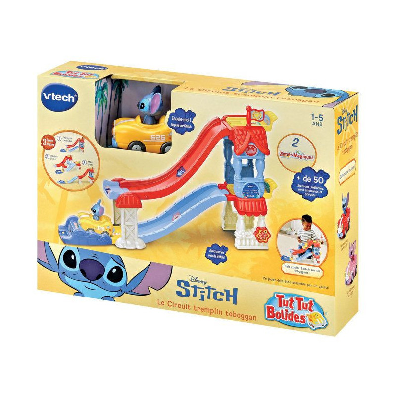 VTECH - TUT TUT BOLIDES STITCH - CIRCUIT TREMPLIN TOBOGGAN - Multicolo
