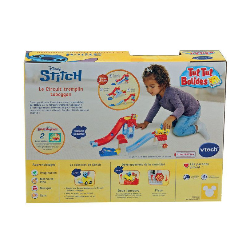 VTECH - TUT TUT BOLIDES STITCH - CIRCUIT TREMPLIN TOBOGGAN - Multicolo