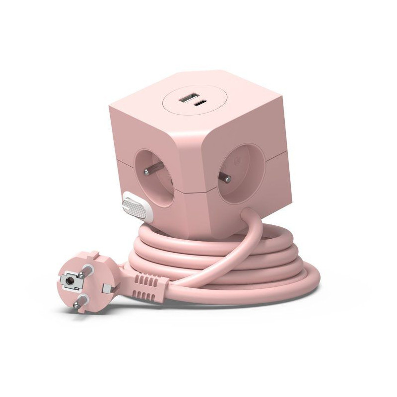 Cube multiprise avec double port USB - LINK2HOME - 4 prises secteur 16