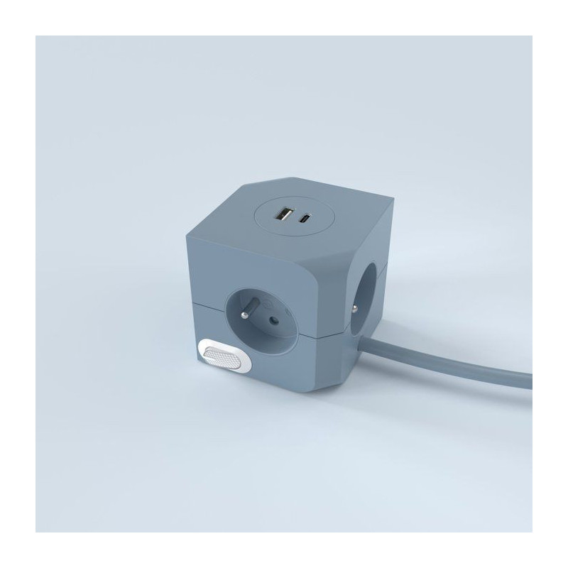 Cube multiprise avec double port USB - LINK2HOME - 4 prises secteur 16