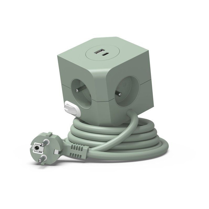 Cube multiprise avec double port USB - LINK2HOME - 4 prises secteur 16