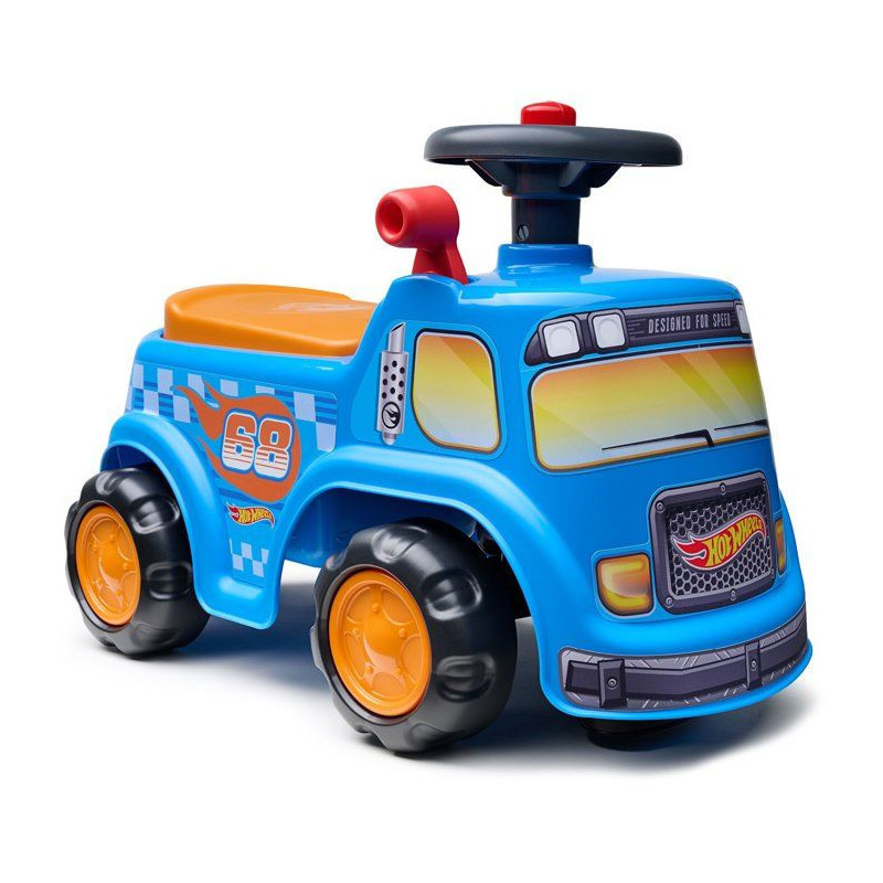 Porteur - FALK - Camion Hot Wheels - Assise ouvrante - Volant avec kla