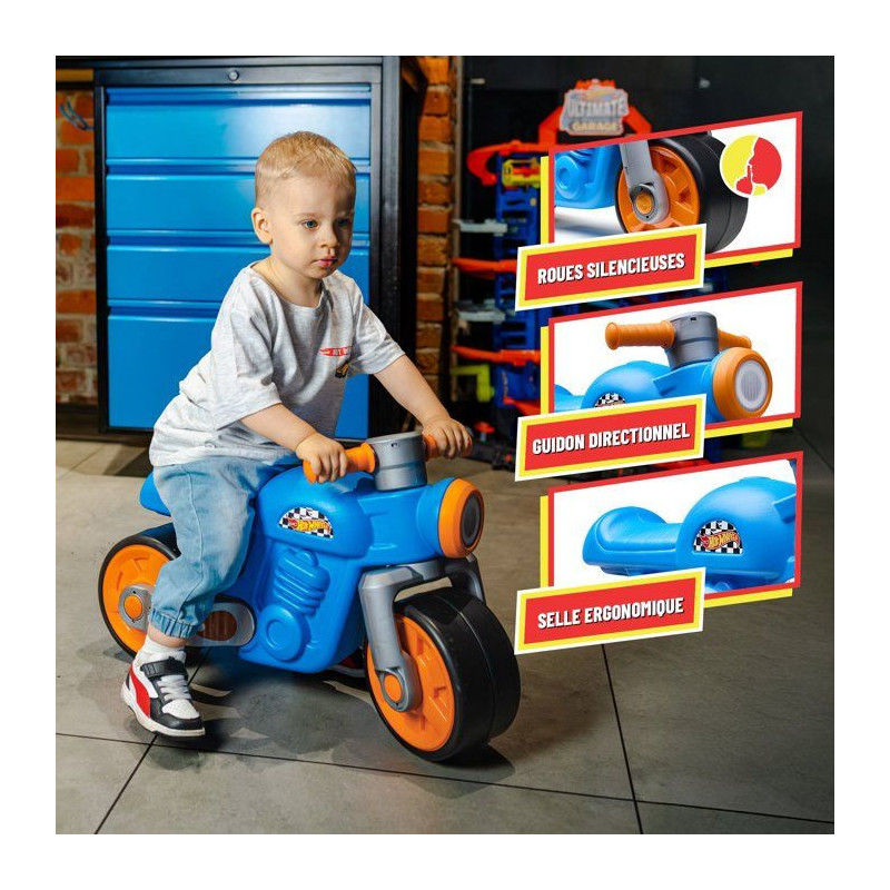 Draisienne - Larges roues silencieuses - FALK - Moto rétro Hot Wheels