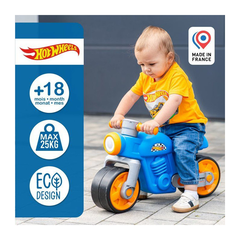Draisienne - Larges roues silencieuses - FALK - Moto rétro Hot Wheels