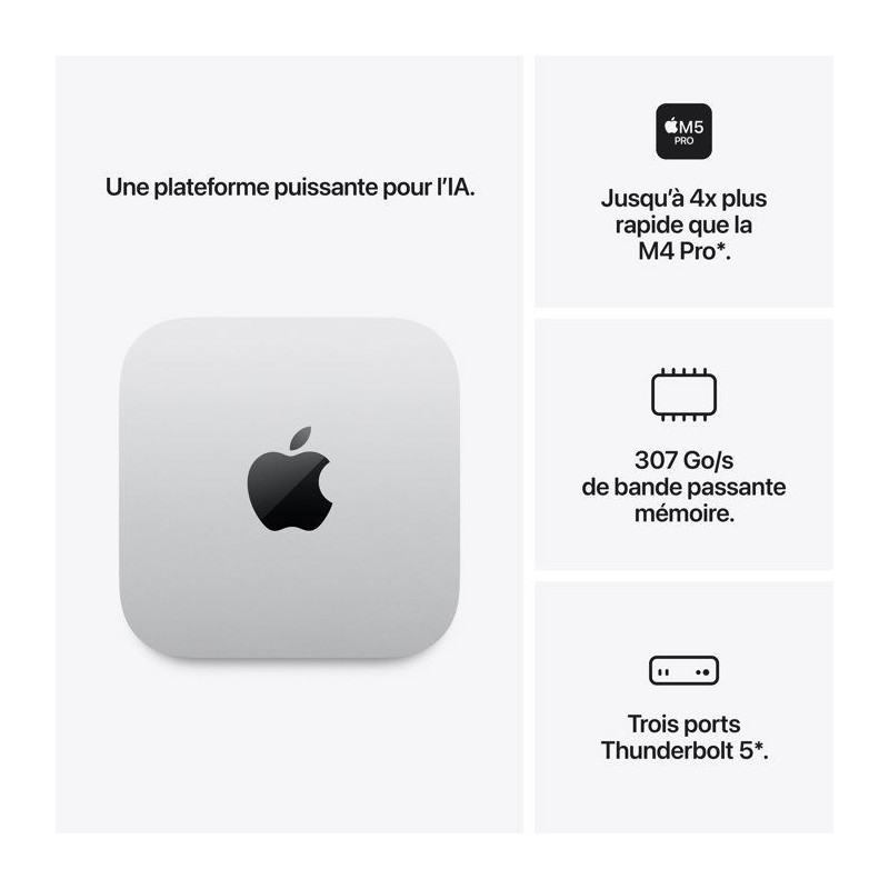 APPLE - Mac mini - M5 Pro - 24 Go - 512 Go SSD