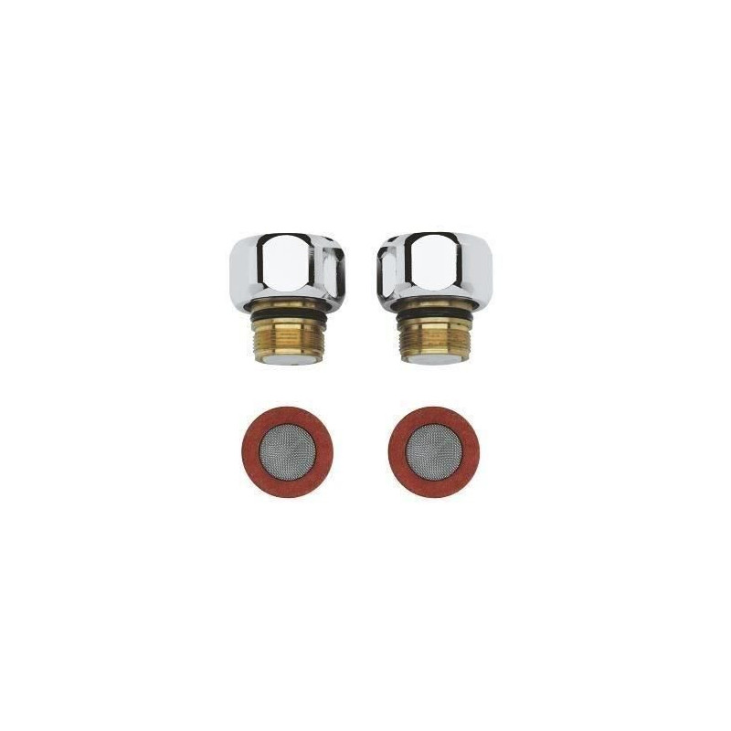 Clapets anti-retours - GROHE - Chromé 47189000 - Métal - 0,155 kg -