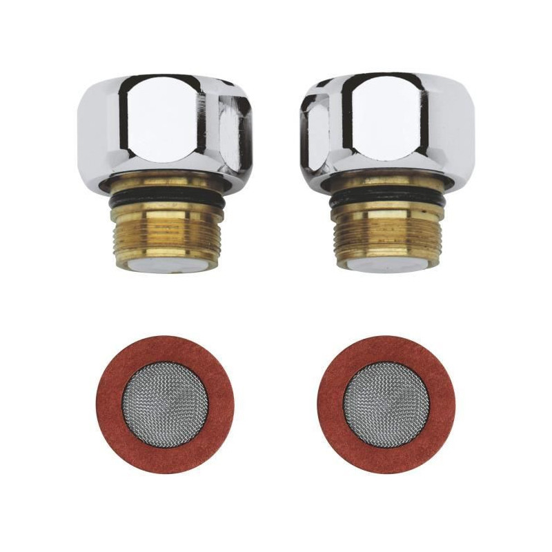Clapets anti-retours - GROHE - Chromé 47189000 - Métal - 0,155 kg -