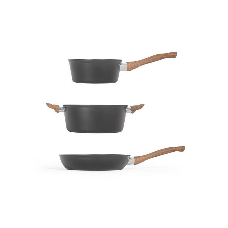 LIVOO Feel good moments - 5-piece cookware set - Black - MZP147