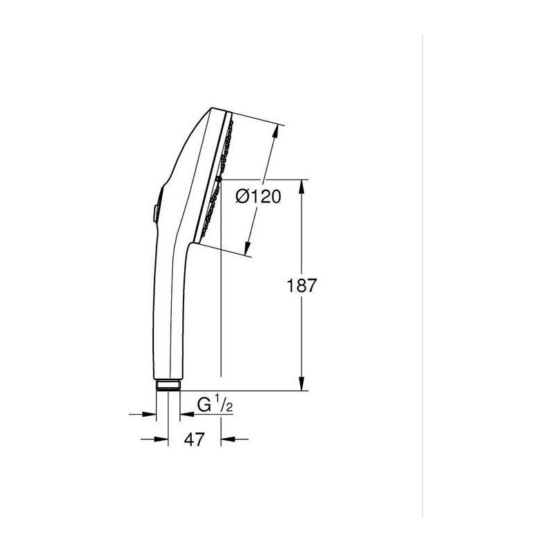 Douchette - GROHE - Vitalio Joy+ 120 - 3 jets