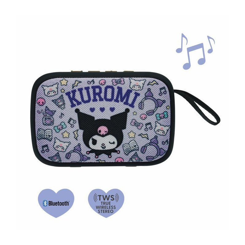 Kuromi Enceinte Bluetooth Portable - Lexibook - Sans fil - USB-C - Car