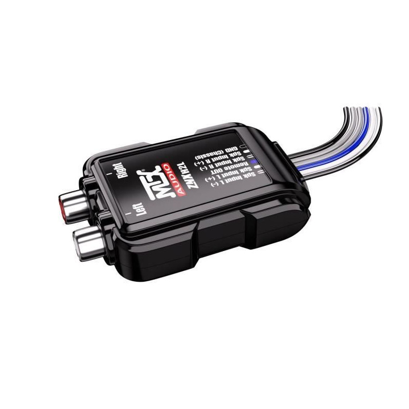 Adaptateur - MTX AUDIO - Câbles HP vers RCA 8V - Sortie ”Remote”