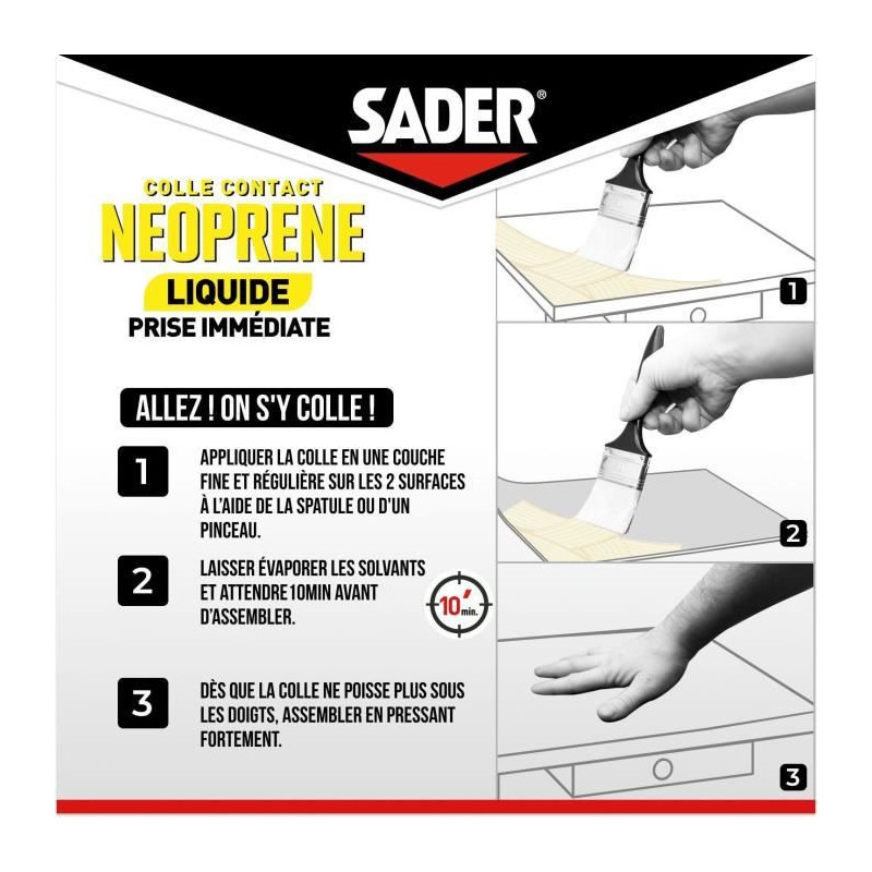 SADER Neoprene Liquid Contact Liquid Metal Box - 250 ml