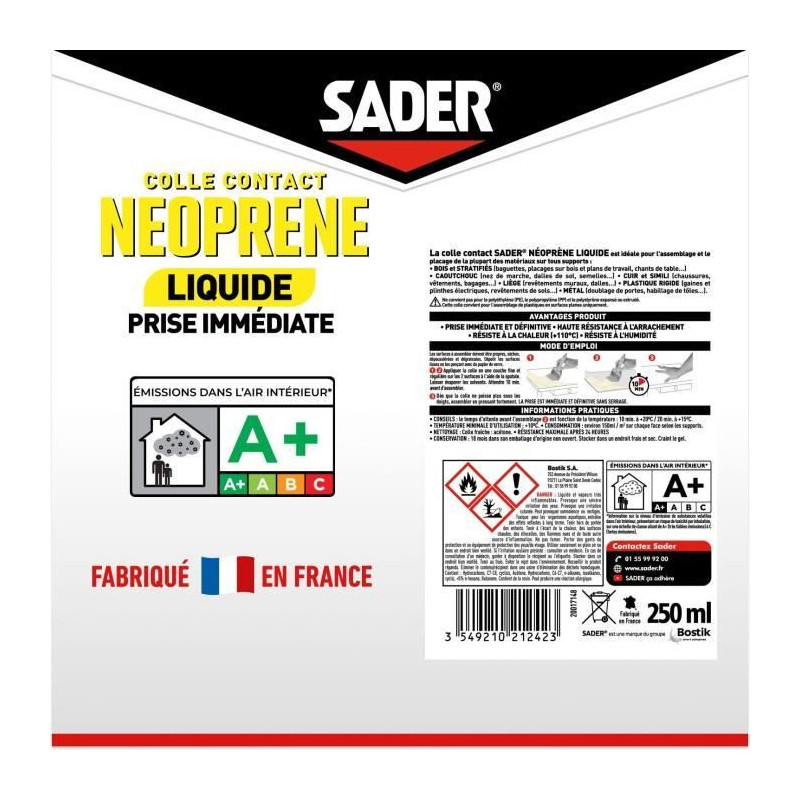 SADER Neoprene Liquid Contact Liquid Metal Box - 250 ml