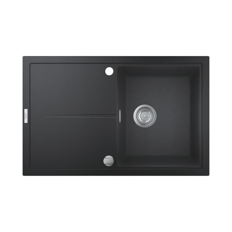 GROHE Evier composite avec égouttoir K400 780 x 500 mm Noir Granite 3
