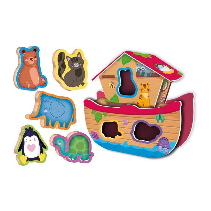Jouer Apprendre Bois Les Animaux Rigolos - Jeu éducatif en bois - LIS