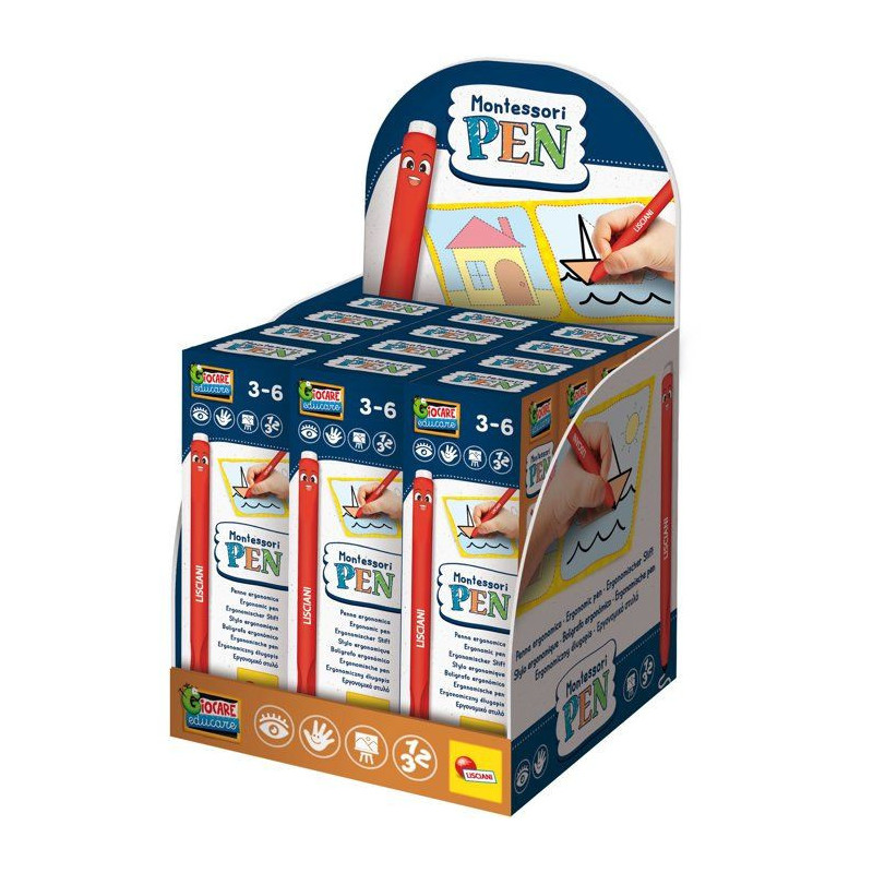 Montessori Pen Display Stylo Ergonomique - Jeu éducatif - LISCIANI -