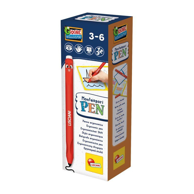 Montessori Pen Display Stylo Ergonomique - Jeu éducatif - LISCIANI -