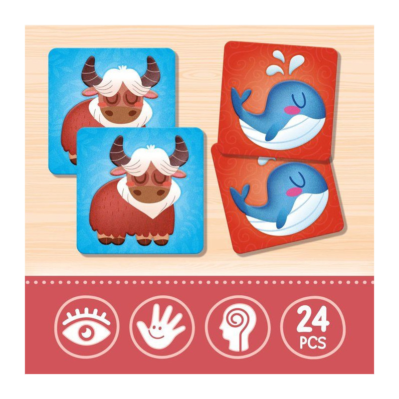 Jouer Apprendre Baby Memo Pièces Sensitives - Jeu de mémoire - LISCI