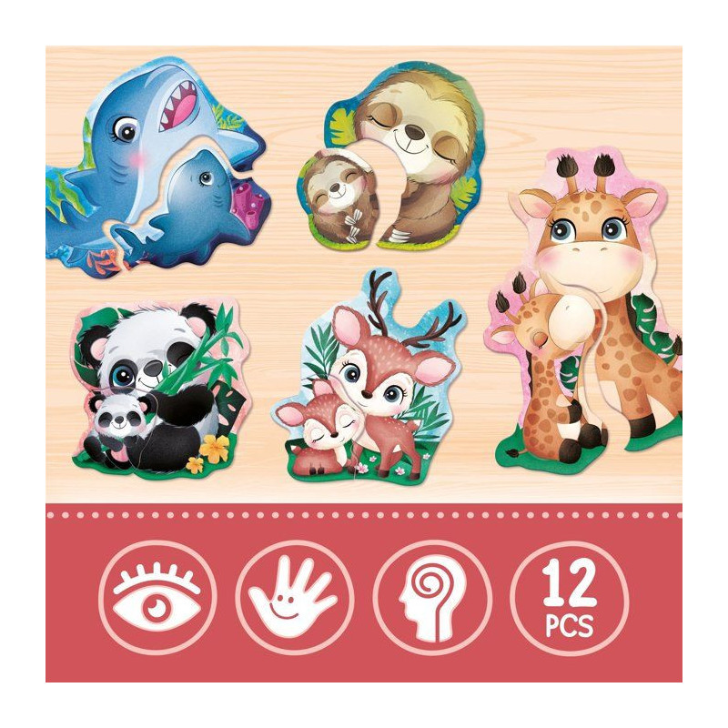 Jouer Apprendre Baby Bébés Animaux Pièces Sensitives - Jeu éducati
