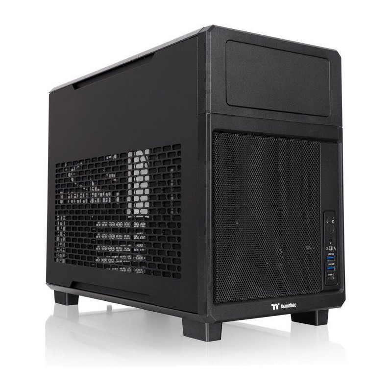 Boîtier PC - THERMALTAKE - TR200 - Noir - Mini tour - Format Micro-AT