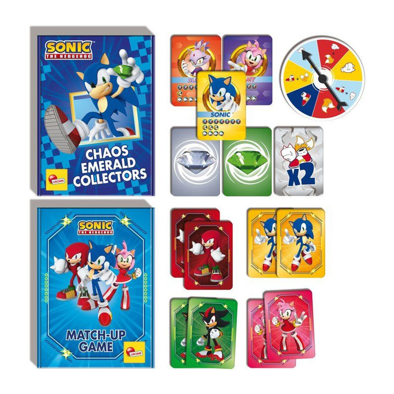 Sonic Sac a Dos Jeux de Cartes - Jeux de voyage - LISCIANI - Sac a dos