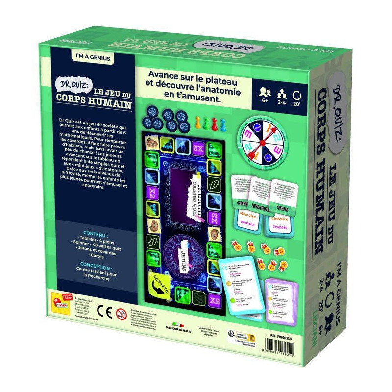 I'm Genius Dr Quiz Le Jeu du Corps Humain - Jeu éducatif scientifique