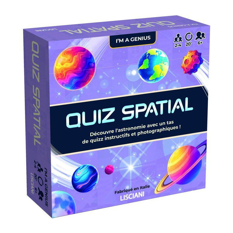 I'm Genius Quiz Spatial - Jeu éducatif - LISCIANI - Astronomie - Quiz