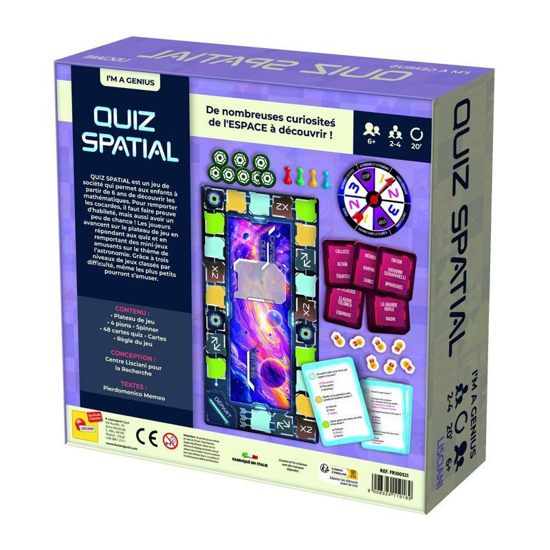 I'm Genius Quiz Spatial - Jeu éducatif - LISCIANI - Astronomie - Quiz