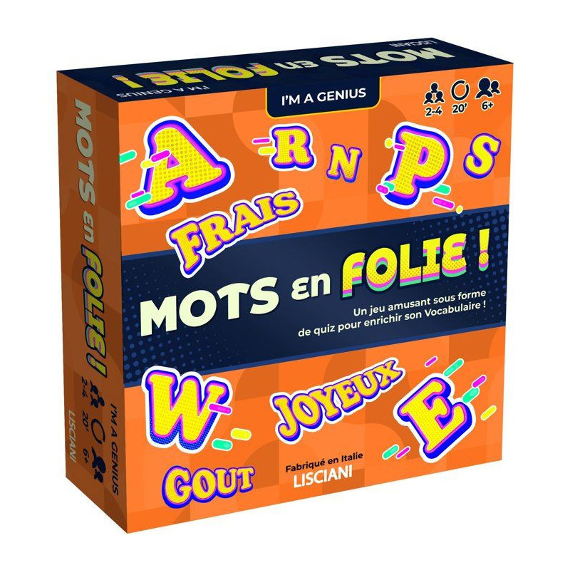 I'm Genius Mots en Folie ! - Jeu éducatif de vocabulaire - LISCIANI -