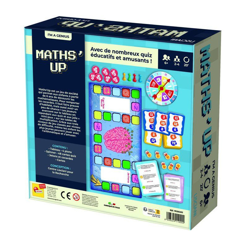 I'm Genius Maths'Up - Jeu éducatif de mathématiques - LISCIANI - Mul
