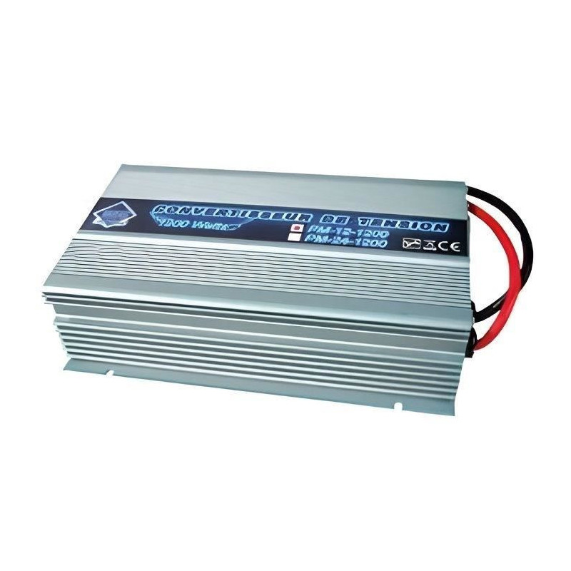 Convertisseur Transformateur de Tension 24/220V 1200W avec Télécomma