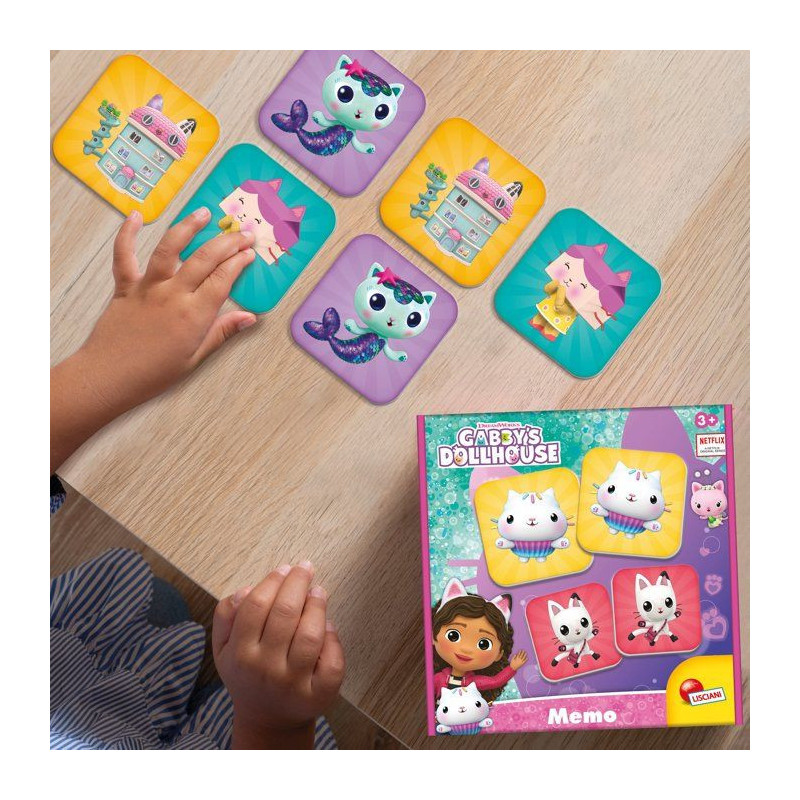 Gabby's Dollhouse Memo - Jeu de mémoire - LISCIANI - Univers Gabby's
