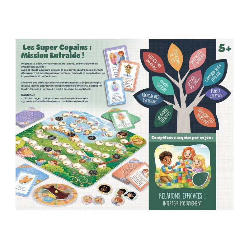 Life Skills Le Jeu de l'Amitié - Jeu de plateau coopératif - LISCIAN