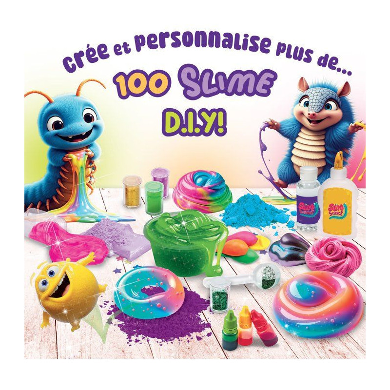Slumi Science 100 Slimes - Coffret scientifique créatif - LISCIANI -