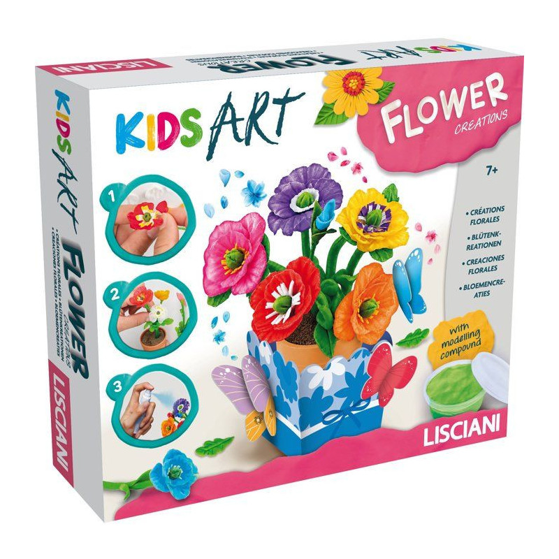 Coffret créatif - LISCIANI - Kids Art Créations Florales - Fleurs pa