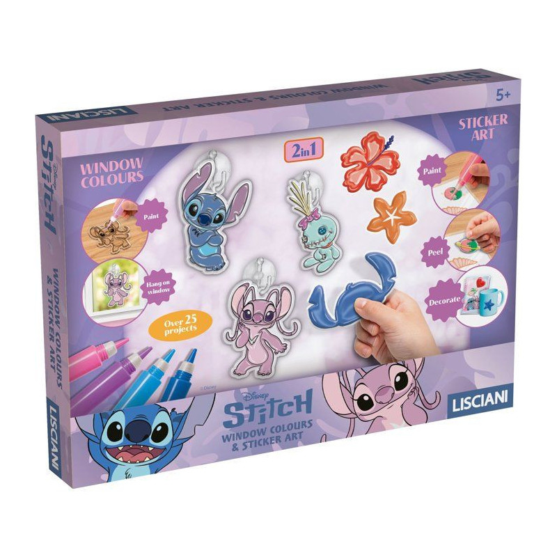 Stitch & Angel Fenetres a Décorer - Coffret créatif - LISCIANI - Vit
