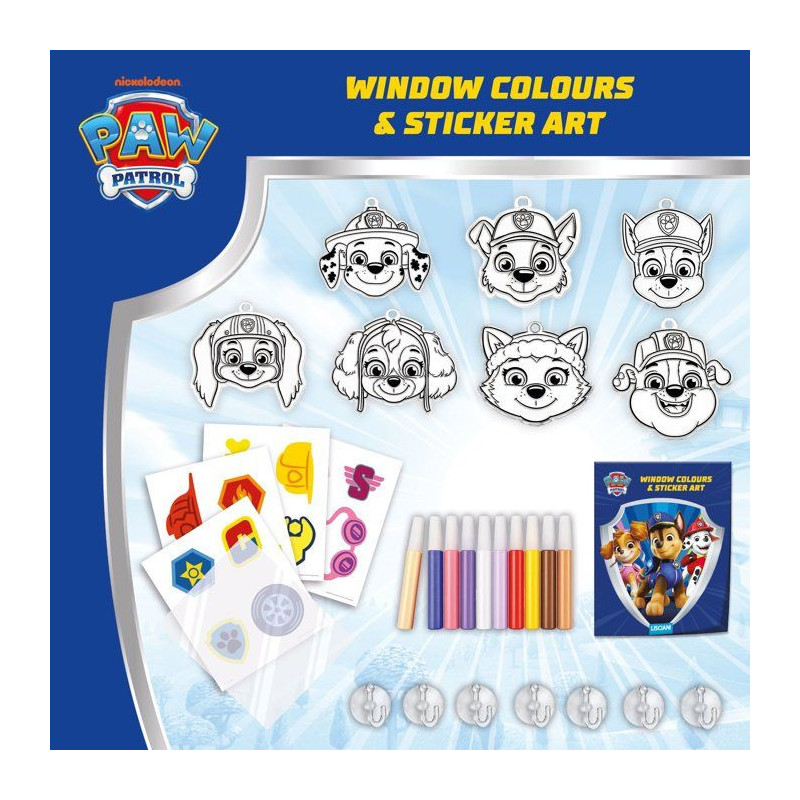 Paw Patrol Fenetres a Décorer - Coffret créatif - LISCIANI - Vitraux